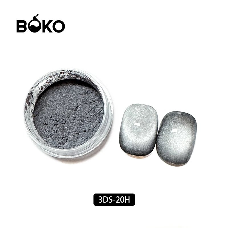 BOKO Wholesale Custom Logo Nail Pigment Magic Crystal Private Label Reflective Cat Eye Nail Gel Polish