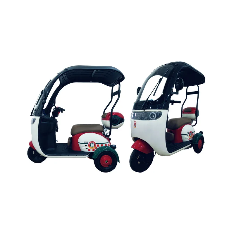 cheap price closed cargo electric scooter with roof  3 wheel tricycle car motorcycles covered tricycle passengers electric bike