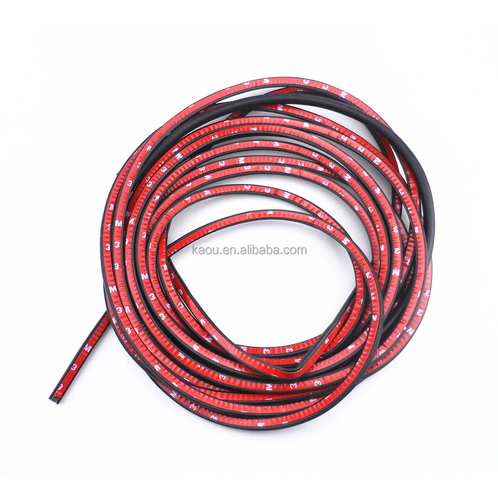 Самоклеящаяся резиновая уплотнительная лента из ПВХ для окон и дверей гаража, уплотнительная лента для нижней двери