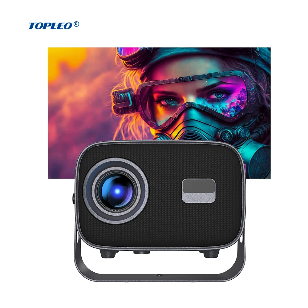 Topleo Small Android Videos Projectors Hd 4K Wifi mini LCD smart 4k home theater android 11 1080p projector