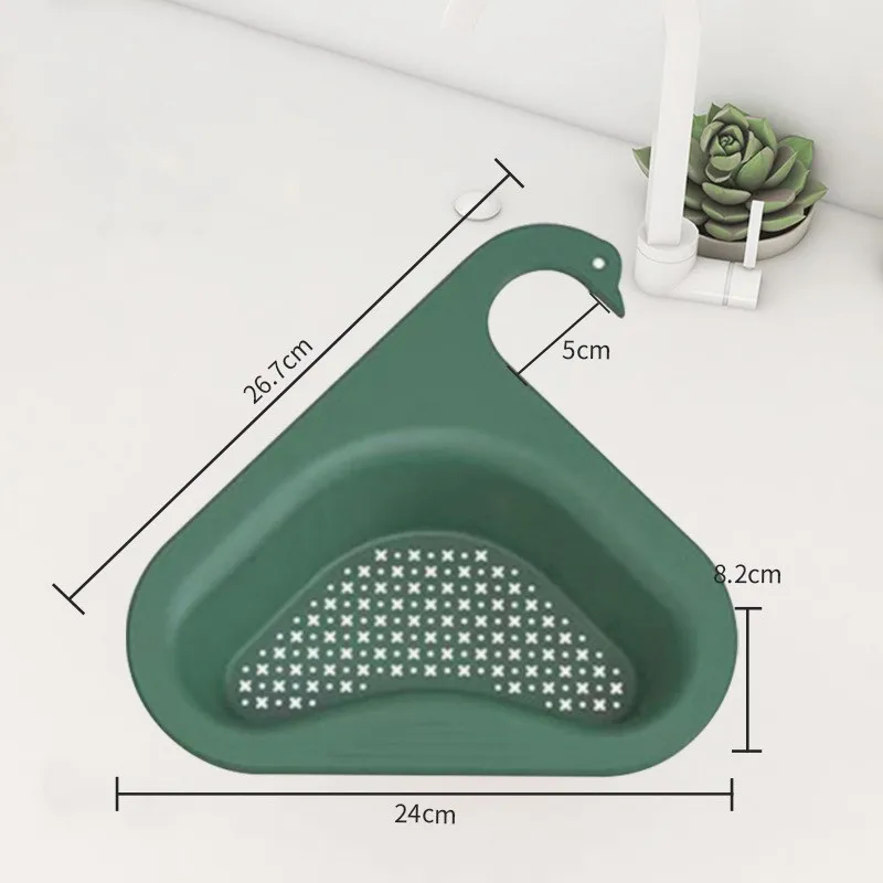 Multifunctional kitchen waste Water Sink Drain Basket Hook type  Plastic Rubbish Filter basket