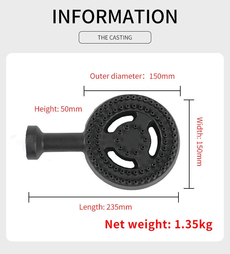 commercial furnace head gas range liquid gas single range head windbreak ring plus wholesale fire stove