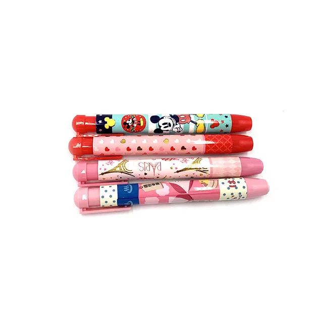 Kids Stationery Press the pen eraser Creative sweet cute cartoon student Press the hand pressed eraser