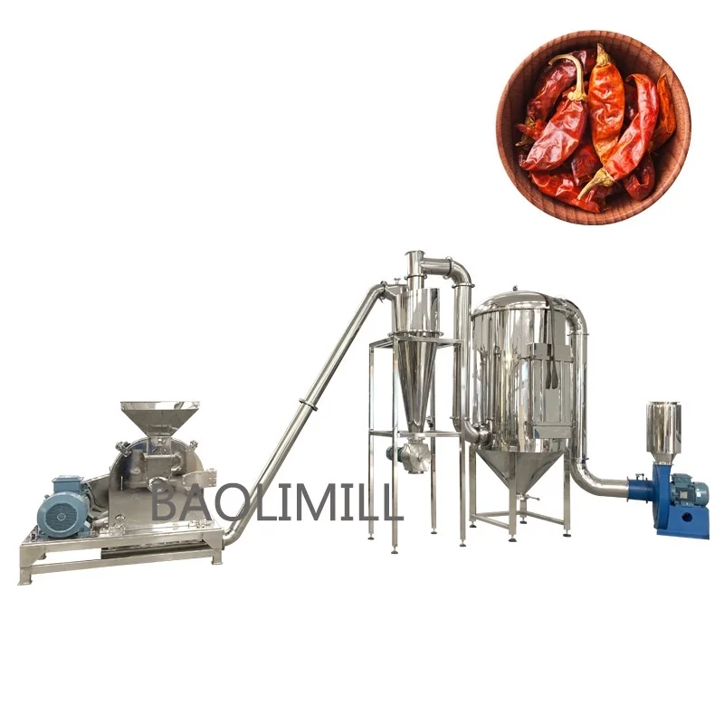 Industrial sugar powder grinding machine for icing sugar powder