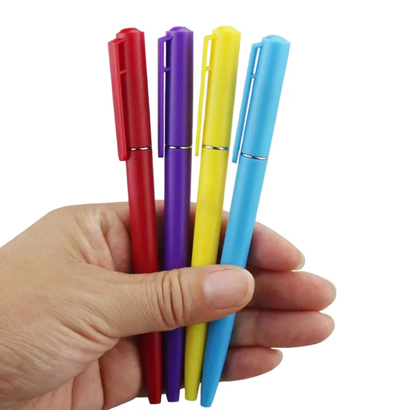 BECOL School Office Stationery Cheap Pen Multi Color Advertising Ballpoint Pen Custom Logo Plastic Twist Ball Pen for Hotel