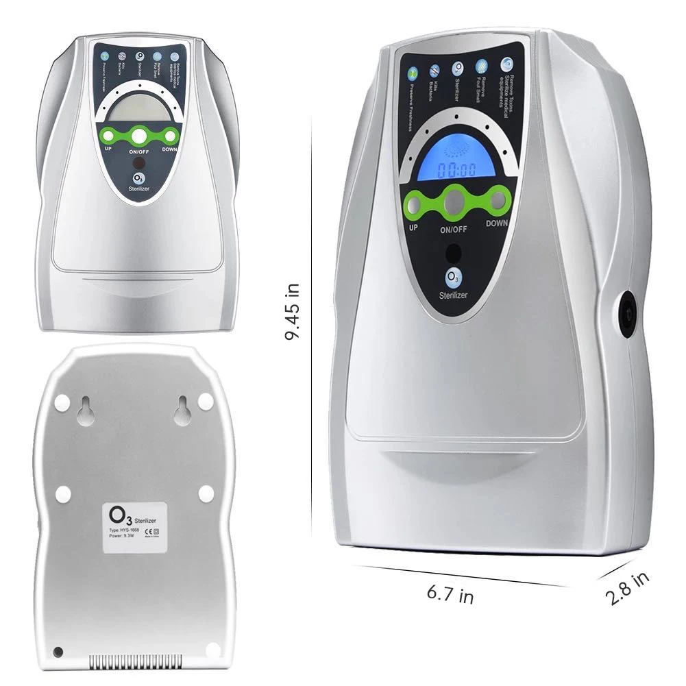 220v 110v 500mg Portable Office Home Use Ozone Air Purifier Kitchen Small Ozone Generator For Vegetables Sterlizer