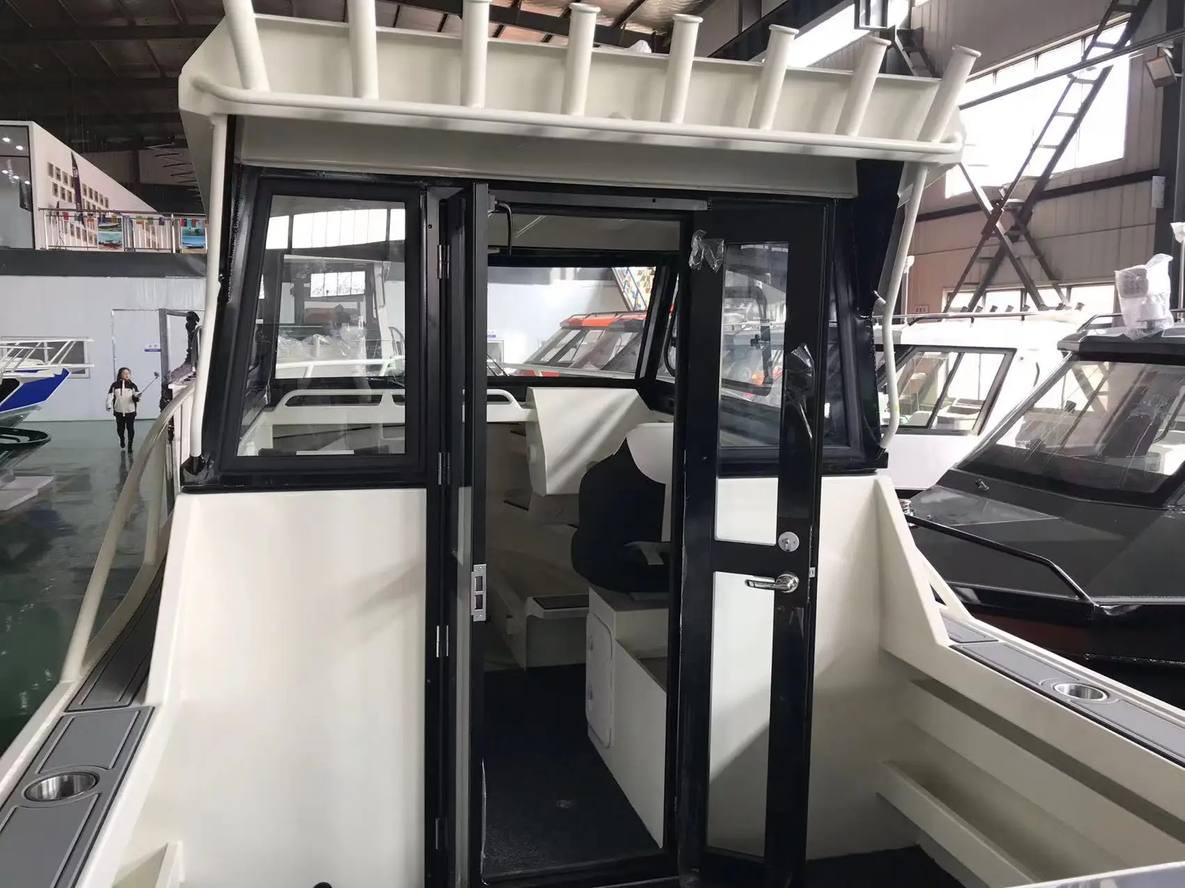 manufacture 7.5 m   26 ft fishing aluminum boat cheap factory speed yacht boat  can with engine