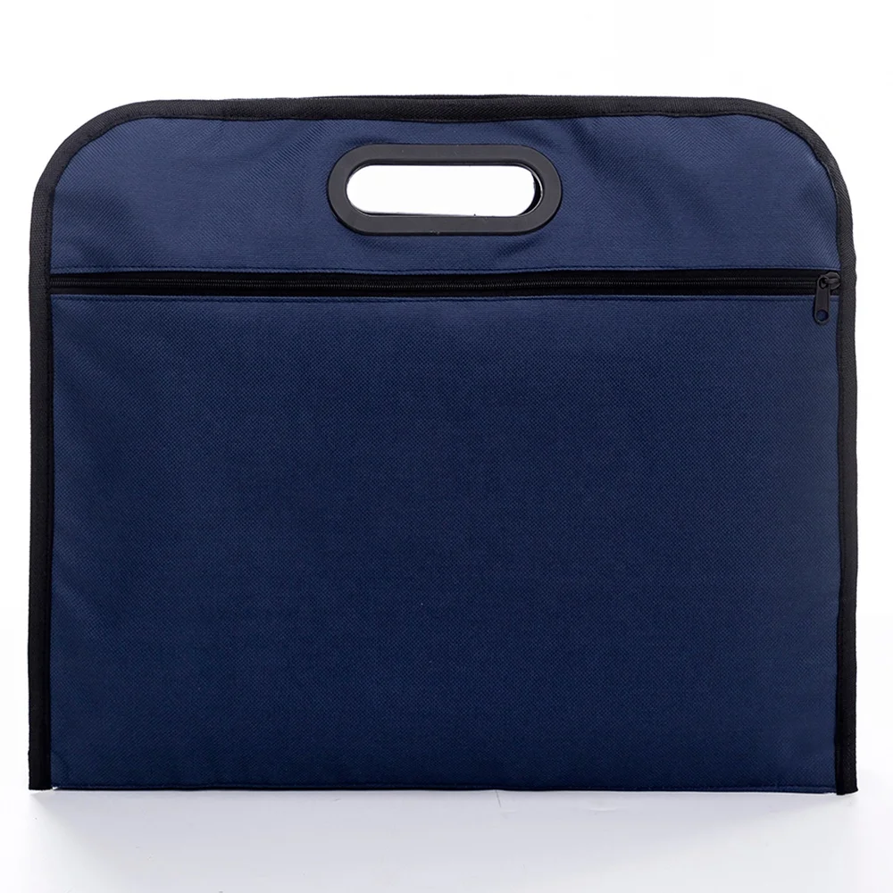 Waterproof functional storage double layer thickness school office certificate document file document bag