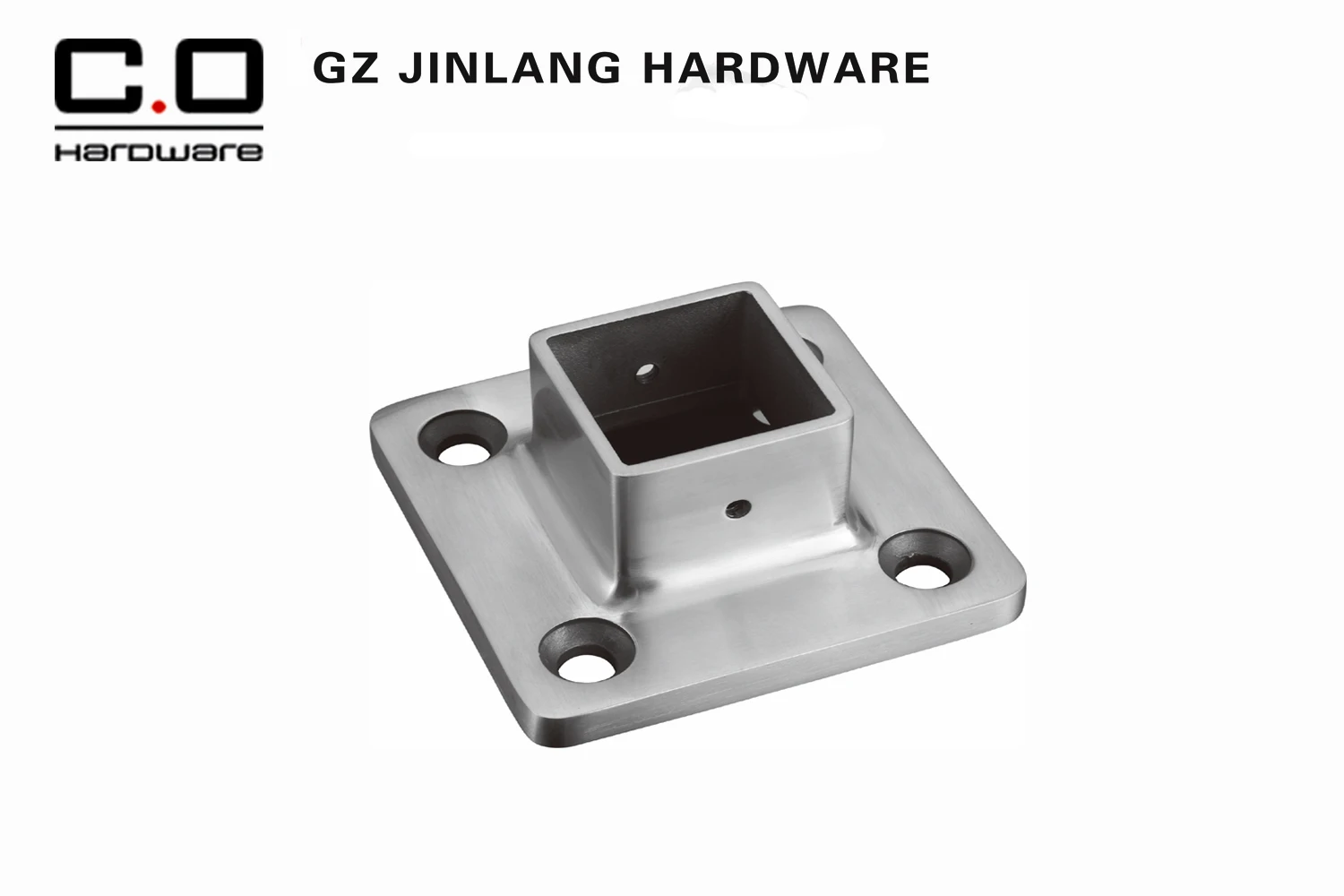 Decoration Floor Post Tube Square 40 50mm Handrail Base Plate Cover Stair Railing Pipe Base Cover