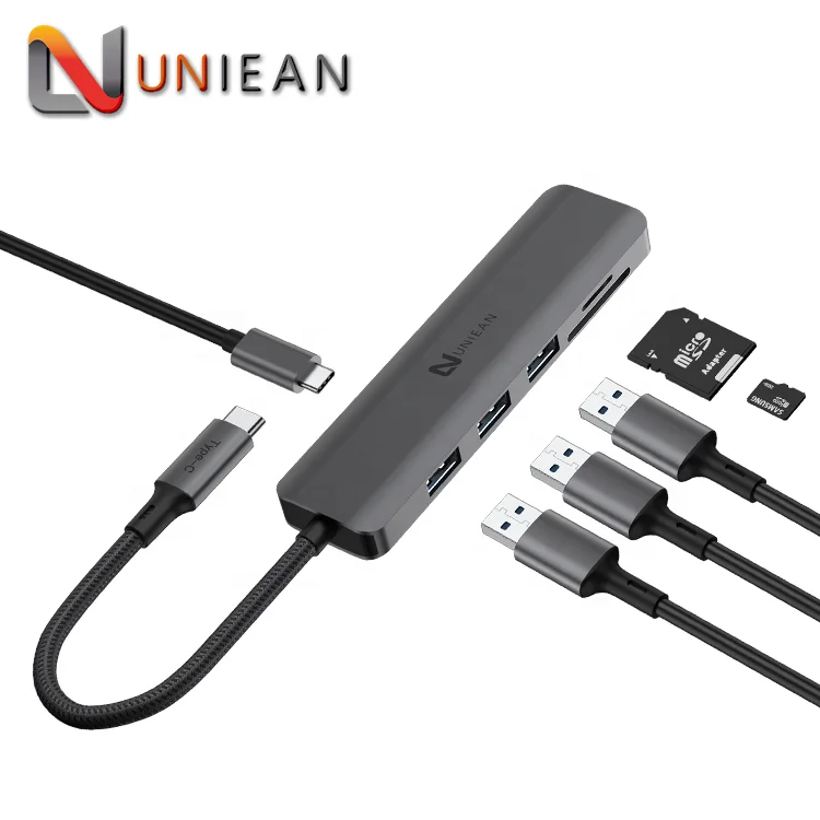 Universal Docking Station USB 7 Port 7 in 1 USB Type C HUB 3.0 for Macbook