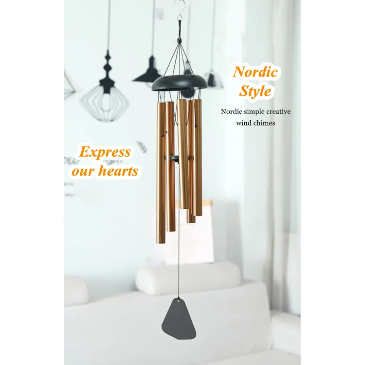 wholesale outdoor 33 inch metal wind bell sympathy memorial wind chime