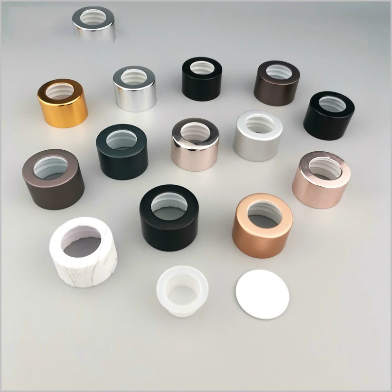 28mm 28/410 colourful aluminum reed diffuser essential oil aluminum caps for aroma bottles 24/410 18/410