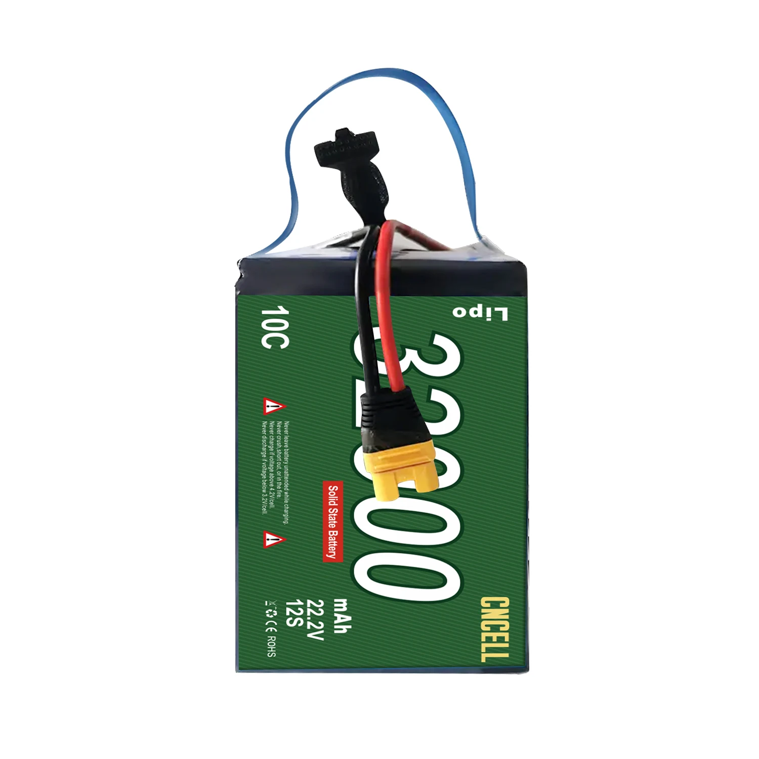 Высокая плотность 300wh/кг 6S 12S 14S 32000mAh 30ah полутвердотельный Аккумулятор для VTOL UAV drone