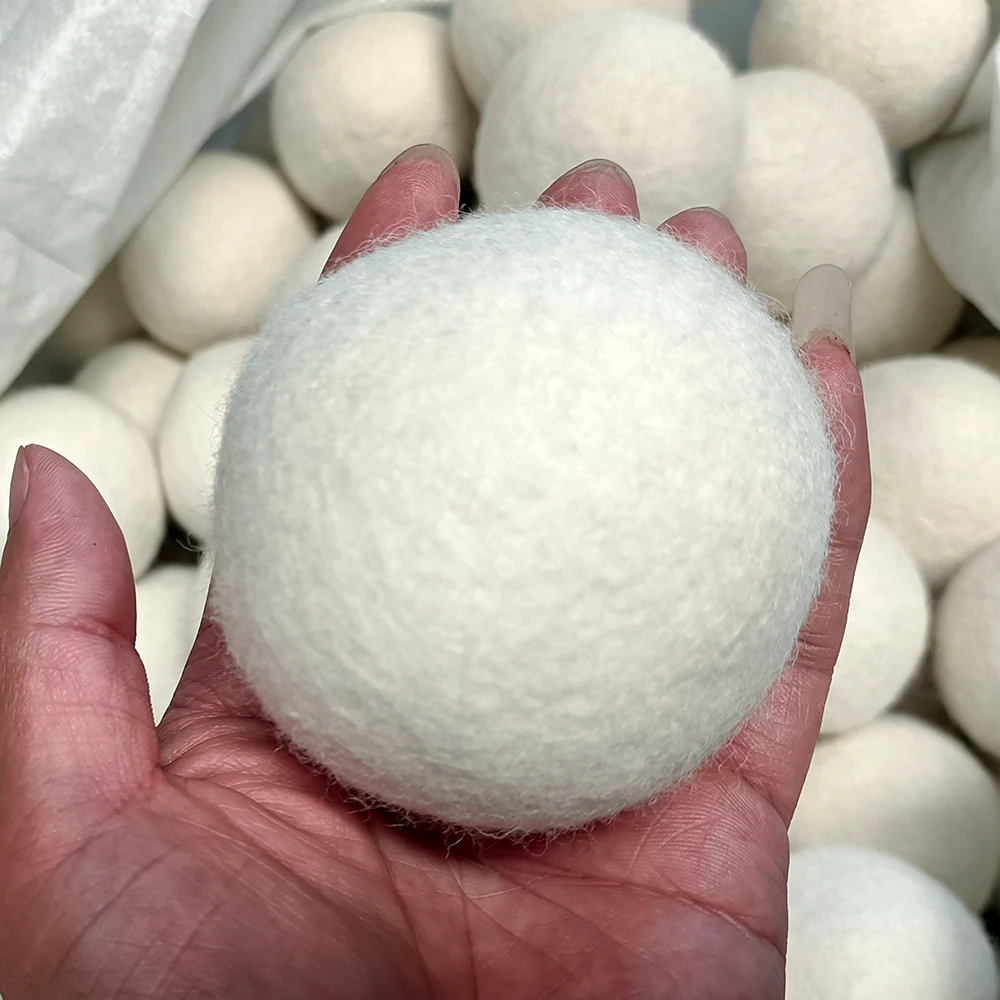 Cheap price high quality L 100 % organic new zealand bulk wool dryer balls in stock bulk wool dryer balls colorful