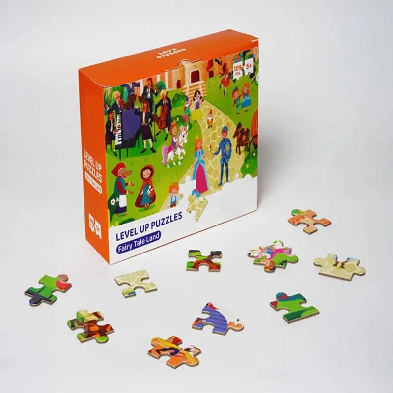 Wholesale Jigsaw Puzzle Custom Printed Thick Cardboard Kids Toy Educational Puzzle adult jigsaw puzzles