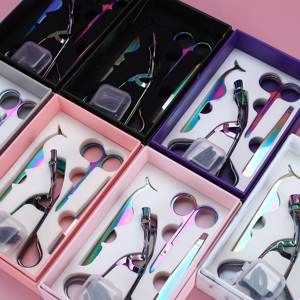 Custom logo false eyelash tool for eyebrow and lash tools kit with