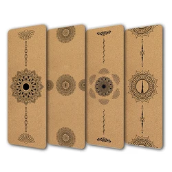 non slip eco friendly yoga mat TPE  Organic cork mat Fitness exercise custom logo Premium pilates mat