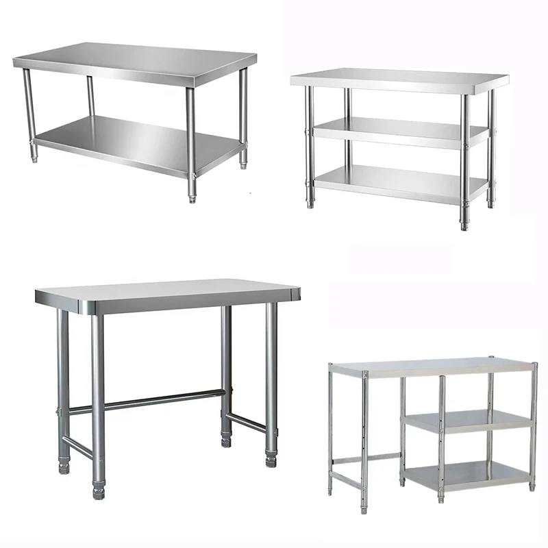 High quality commercial stainless steel workbench detachable workbench