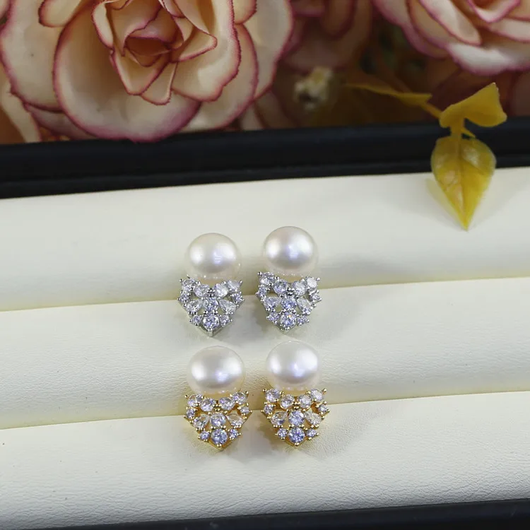 natural cultured genuine fresh water wholesale price new arrival fashionable supplier integrity pearl silver 925 pearl earring