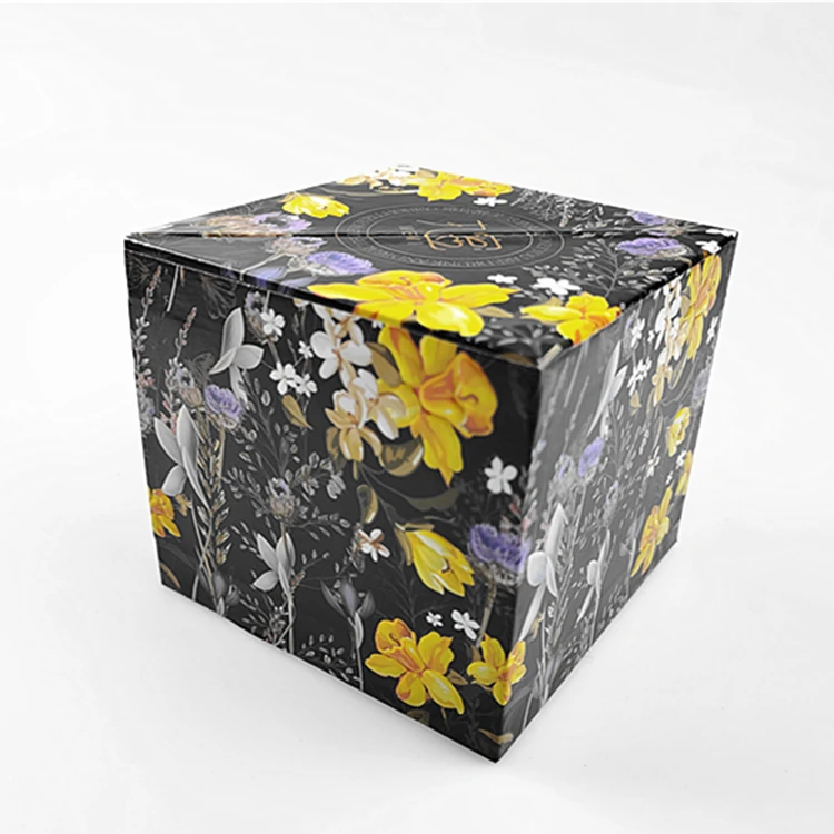 Luxury Multicolored Uv Glaze Custom Printed Double Door Cosmetic Perfume Gift Box With EVA Interior