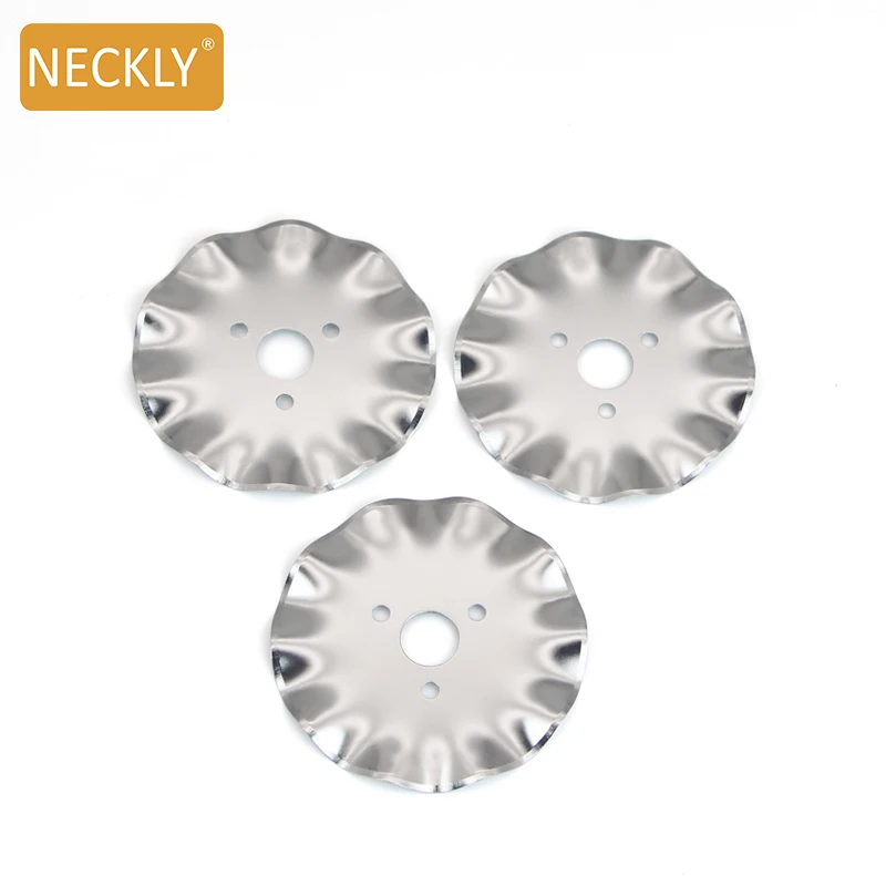 Rotary Cutter Blades Rollerring 45mm Wave Rotary Fabric Cutter Blade Fit For Olfa Alfa Rotary Cutter Blades