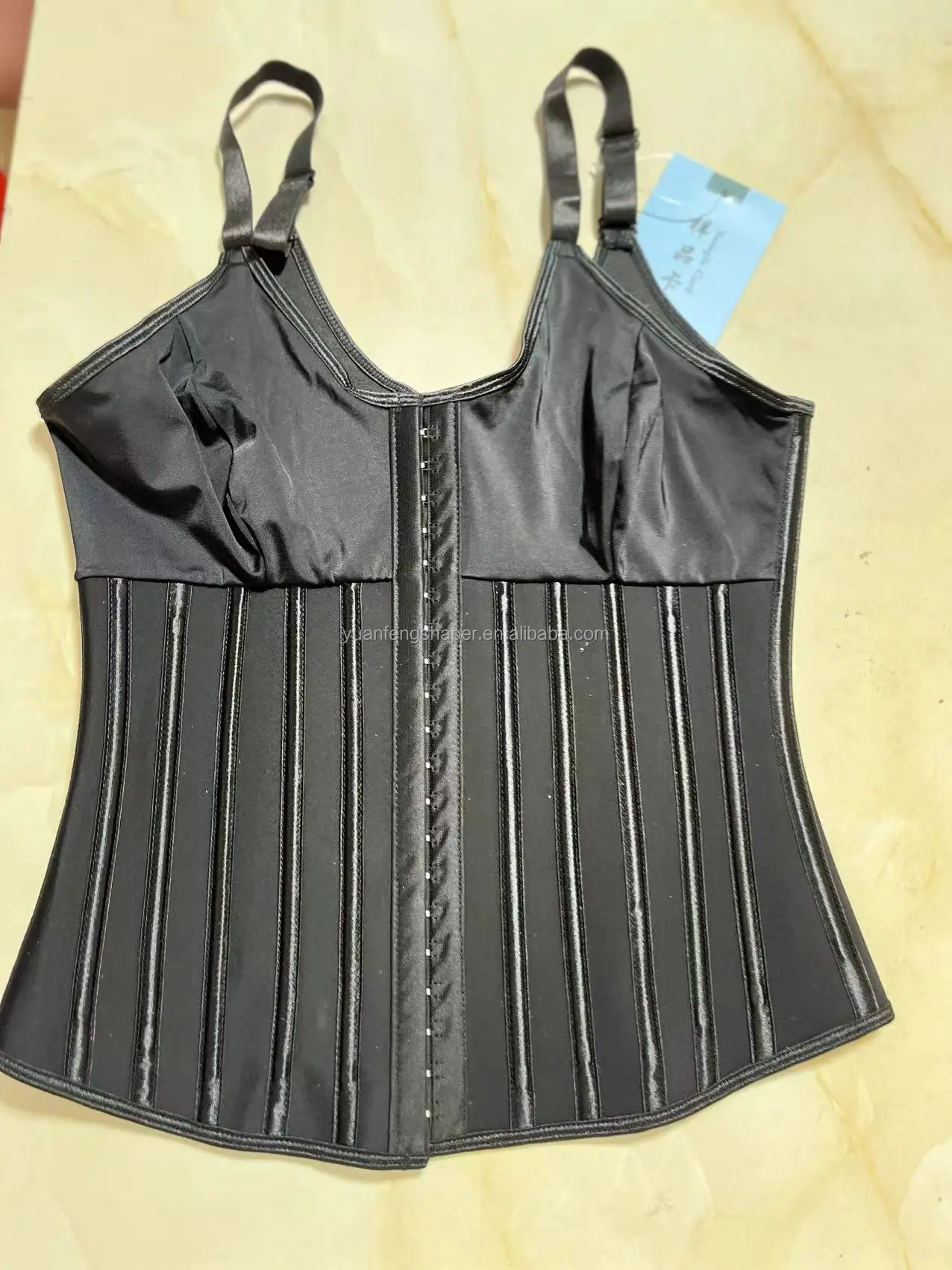 YUANFENG Womens plus size Waist Trainer Latex Waist Cincher Corset Belly Wrap Bustier Hourglass Post Surgery Adjustable Strap