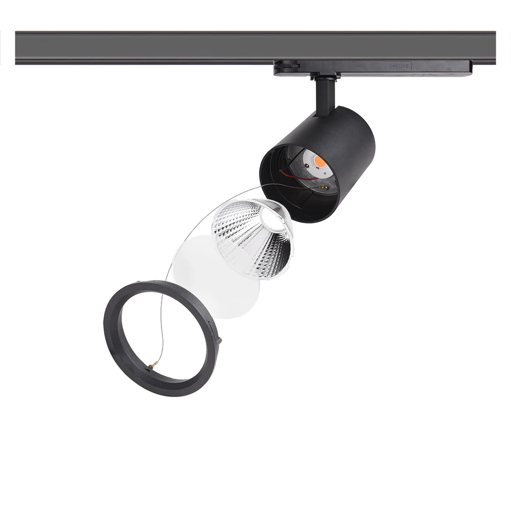 
VIANOLUX LED Track light High Lumen output led track spotlight 20W 28W 110lm/w led rail light for museum art fair 