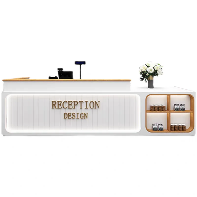 Customized coffee shop reception counter bar counter coffee shop bar counter design