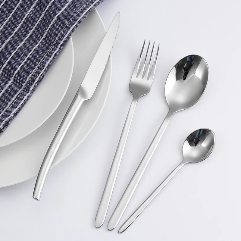 Luxury Cutlery Set Mariage Restaur Fourchet Couteau Couverts En Acier Inoxydable Dore Set De Couverts De Table En Inox