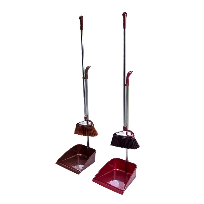 Cleaning Windproof Plastic Magic Long Handle Custom Design Broom And Dustpan Set