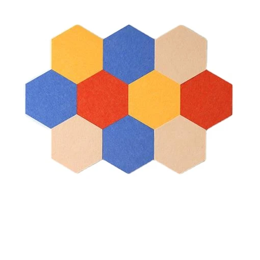 Hexagon Soundproofing Sound Absorbing Felt Tiles Acoustic Panel