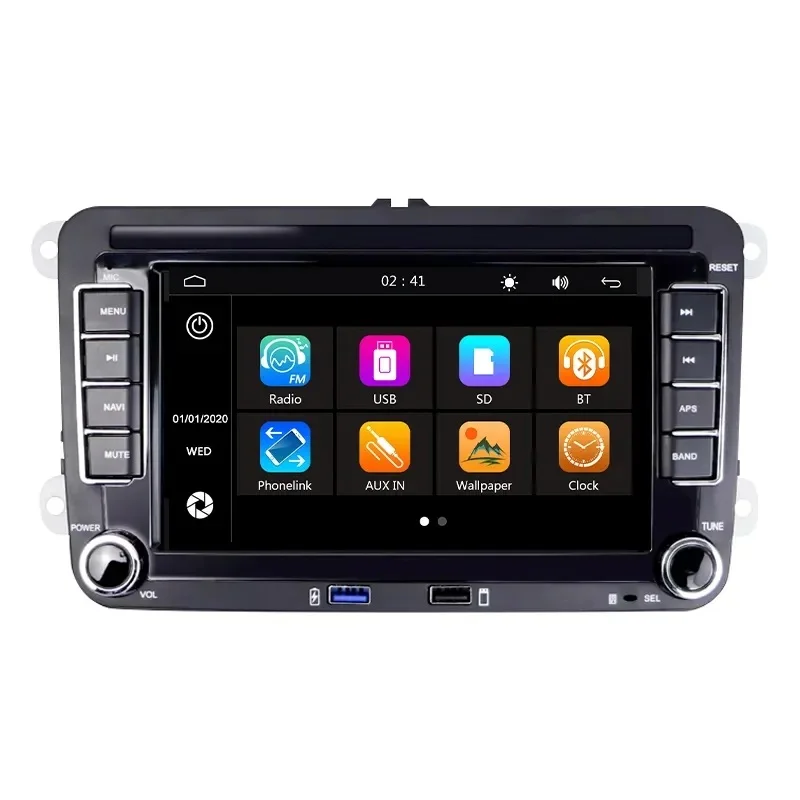 7 Inch MP5 For VW Volkswagen Golf Polo skoda rapid octavia Radio Tiguan Passat b7 front usb 2 Din Car Multimedia Player FM Radio