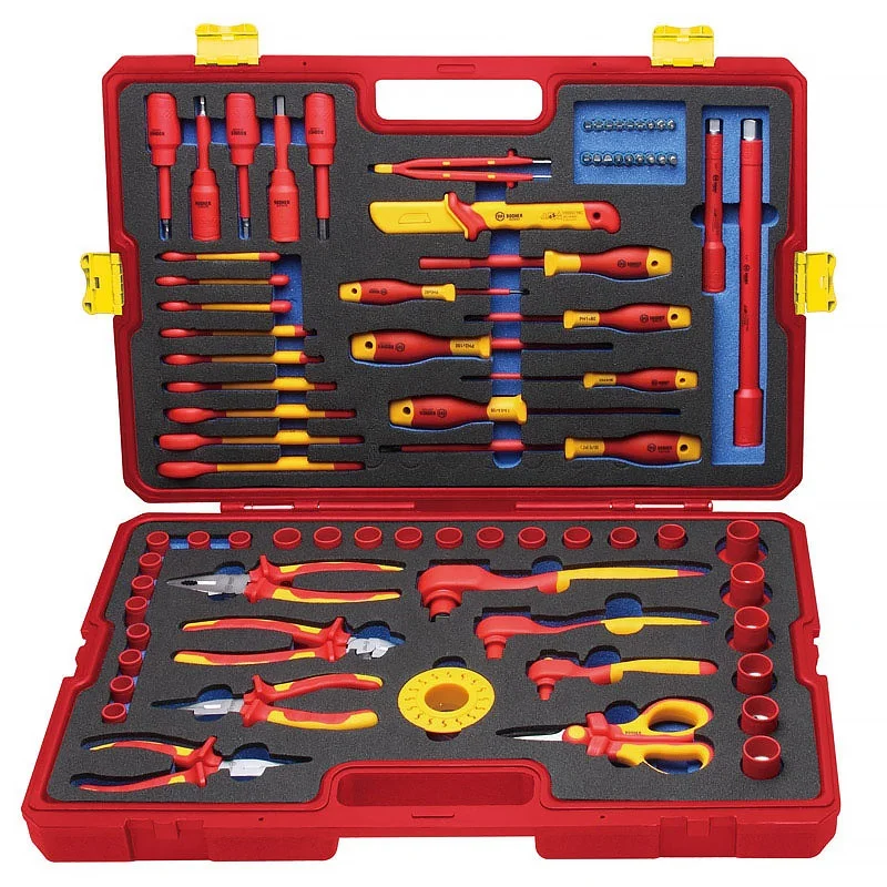 High Quality 78pcs 1000V Insulated Utility Hand Tool Kit in Hard Case