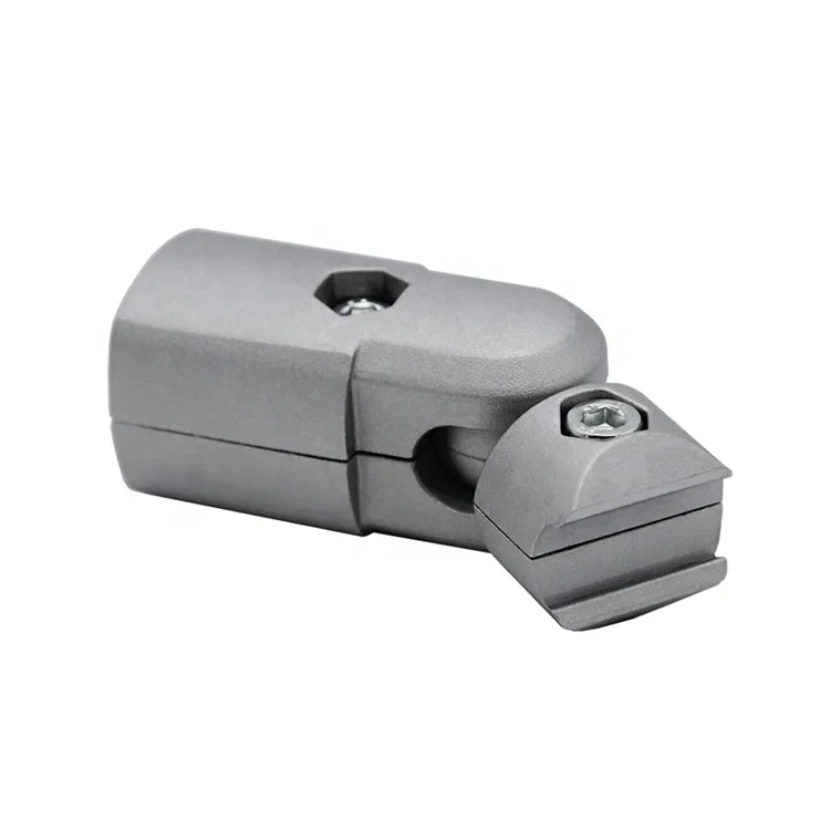 
China industrial assembly 180 degree fixed outer fitting aluminum flexible double pipe Joint for aluminum tube joints 