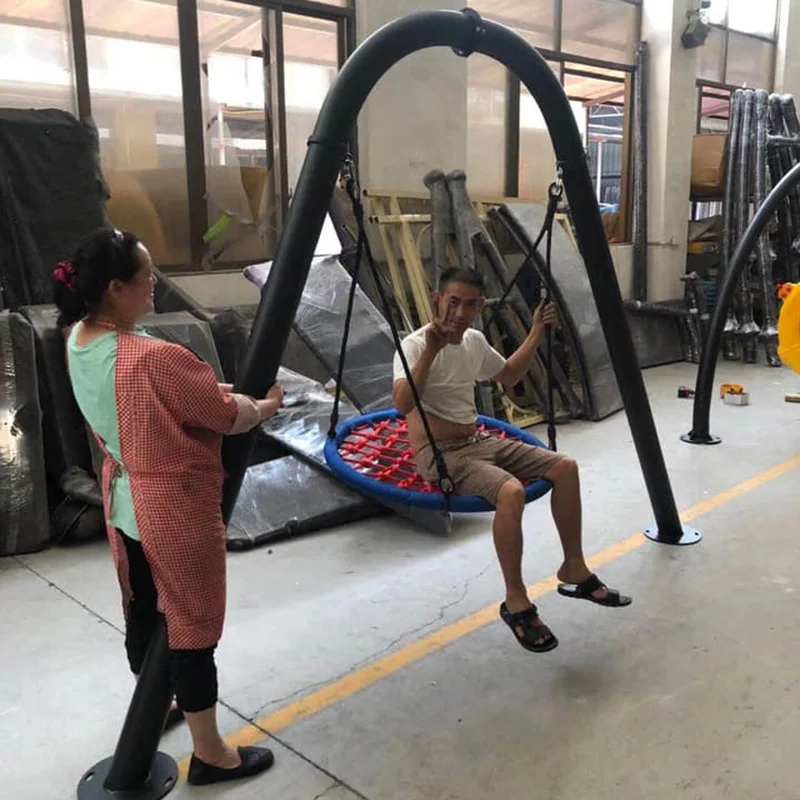 Longly play set and swing backyard swing set with kid climbing frame