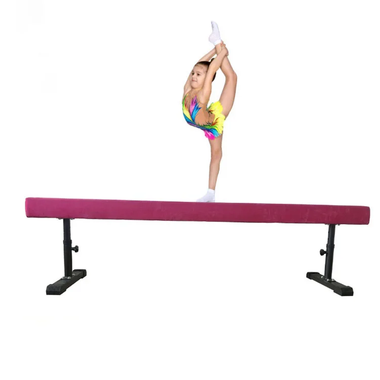 kids outdoor gymnastics folding balance beam wood adjustable