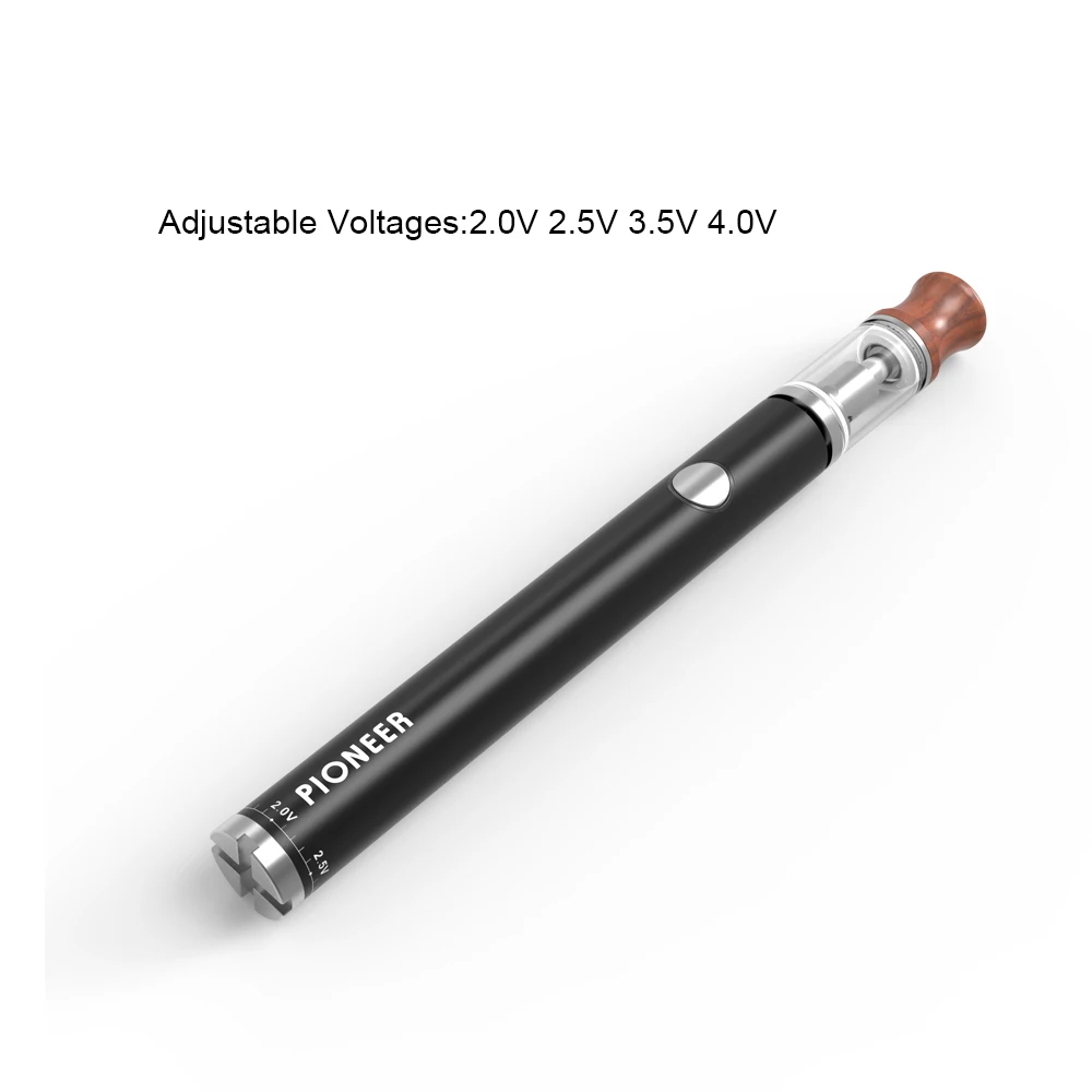  Перезаряжаемая электронная сигарета Cbd Vape Pen с регулируемым напряжением и логотипом на заказ 510 мАч