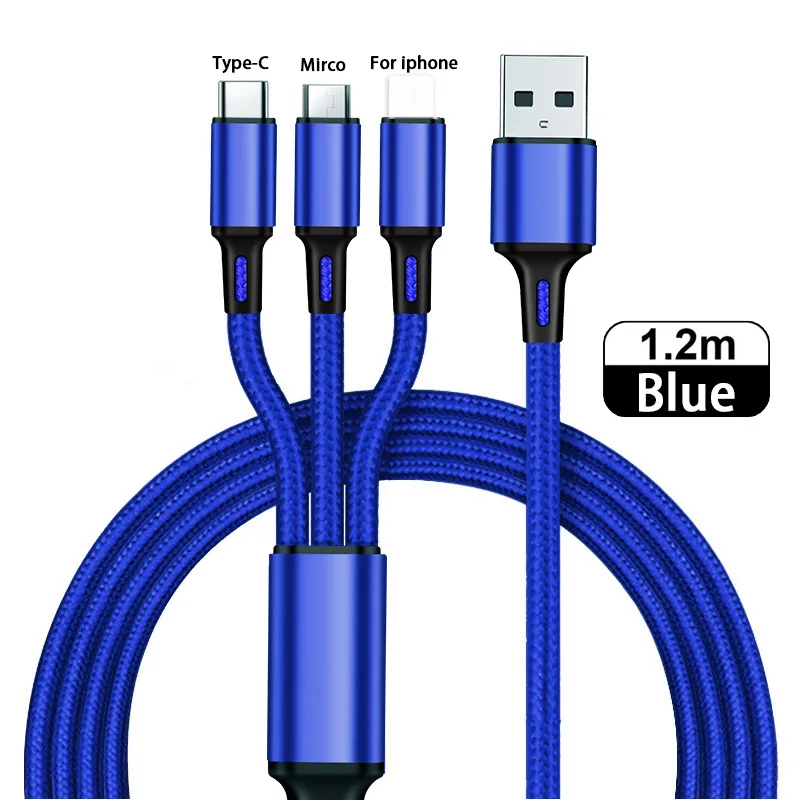 
Wholesale 3 In 1 Phone Charging Cable Usb 