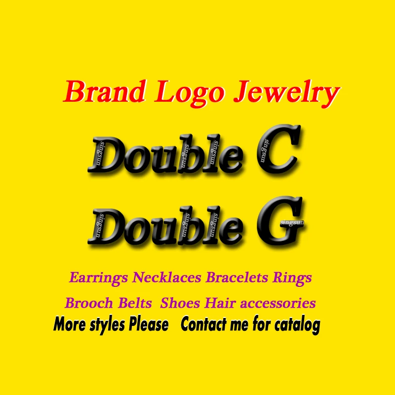 brooch and pins pins broche CC Double C G Letter shape famous brand