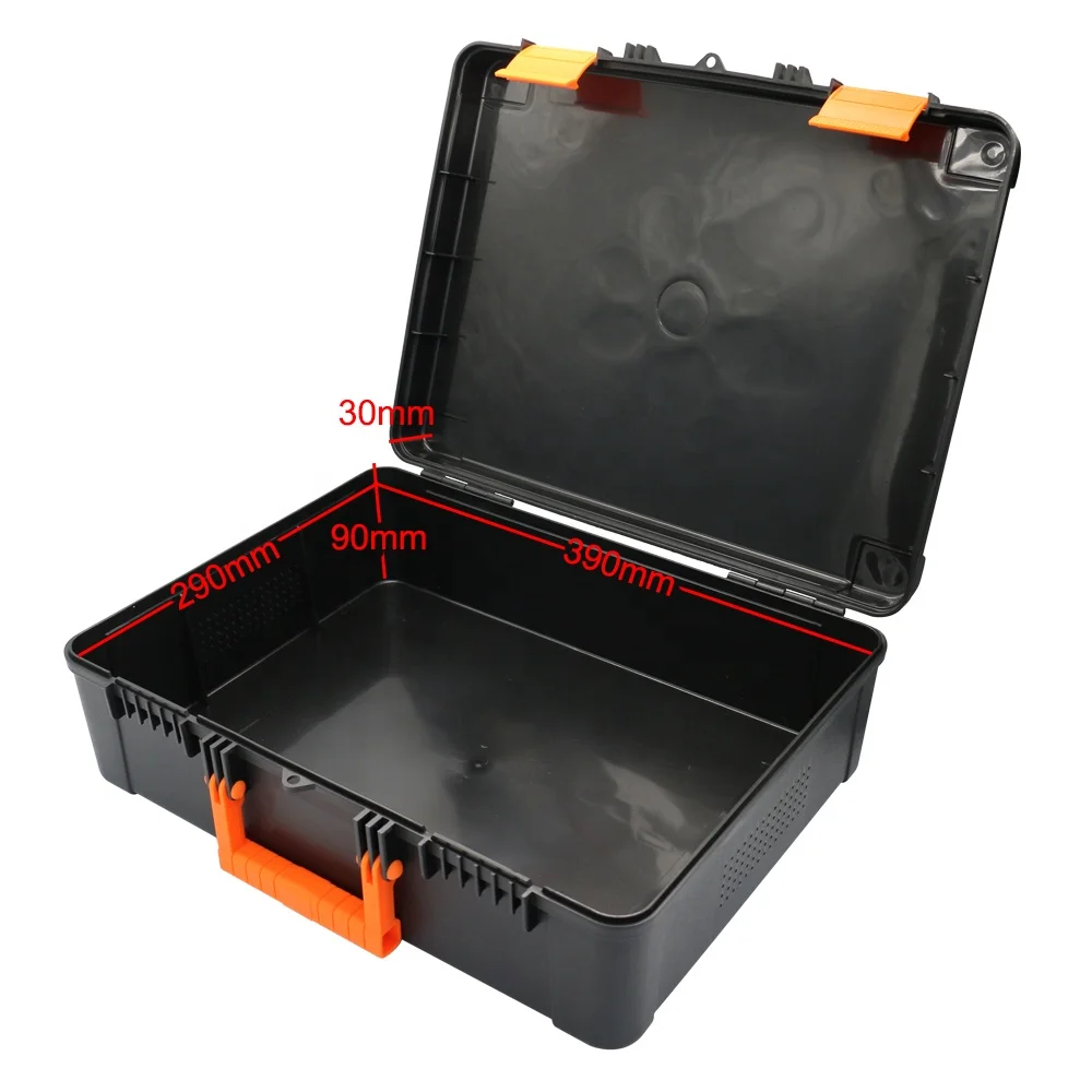Safety and suitable Simple Empty Plastic Portable Carrying Tool Box with handle
