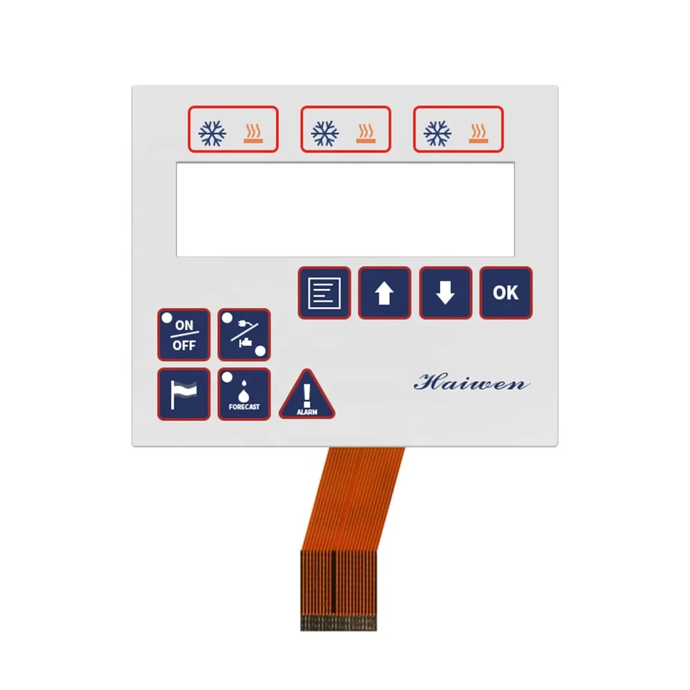 Embossed Button LED Membrane Switch For Testing Equipment Membrane Keyboard
