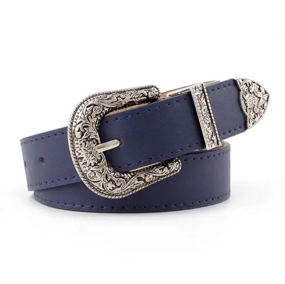 Chinber 2020 European New Retro Womens Fake Leather Belts