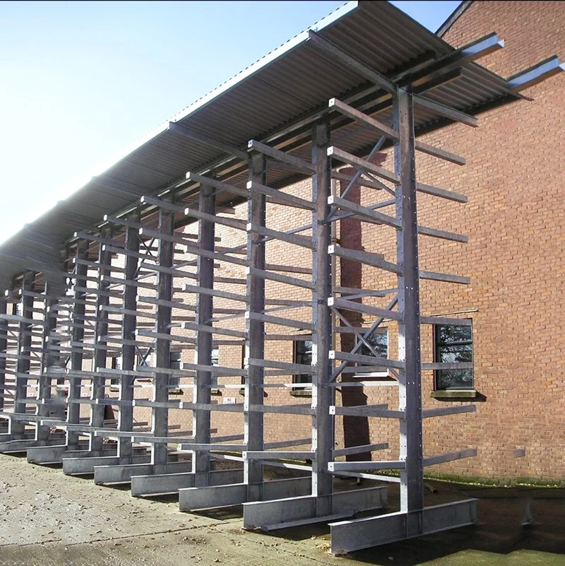 Customized heavy duty industrial racking cantilever pipe rack for warehouse