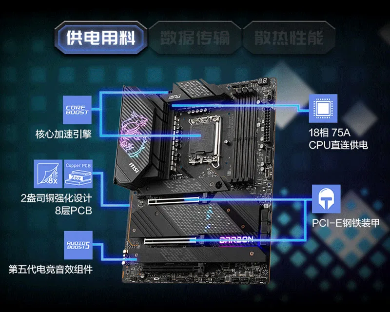 MSI MPG X570 GAMMING край материнской платы + I5-12600KF процессор поддерживает