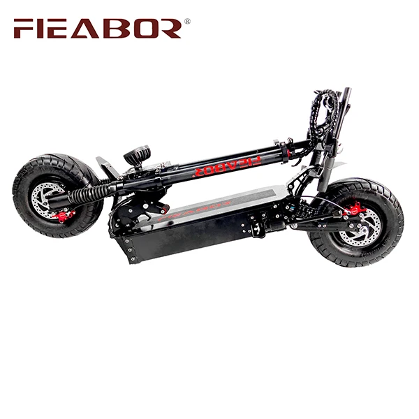 Fieabor Q13 New Design 13inch 60v 6000w Lithium Battery Power Fat Tire Big Powerful Electric Scooter
