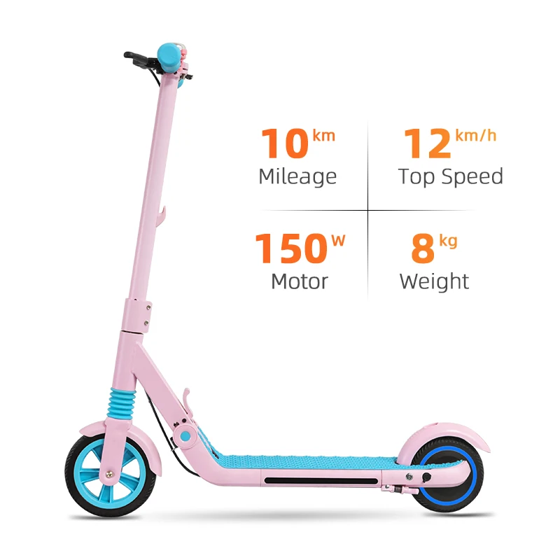 Europe Germany 5.5 Inch Tire Motor 150w 2 wheel Kick Folding Foldable Electric e-scooter for kids