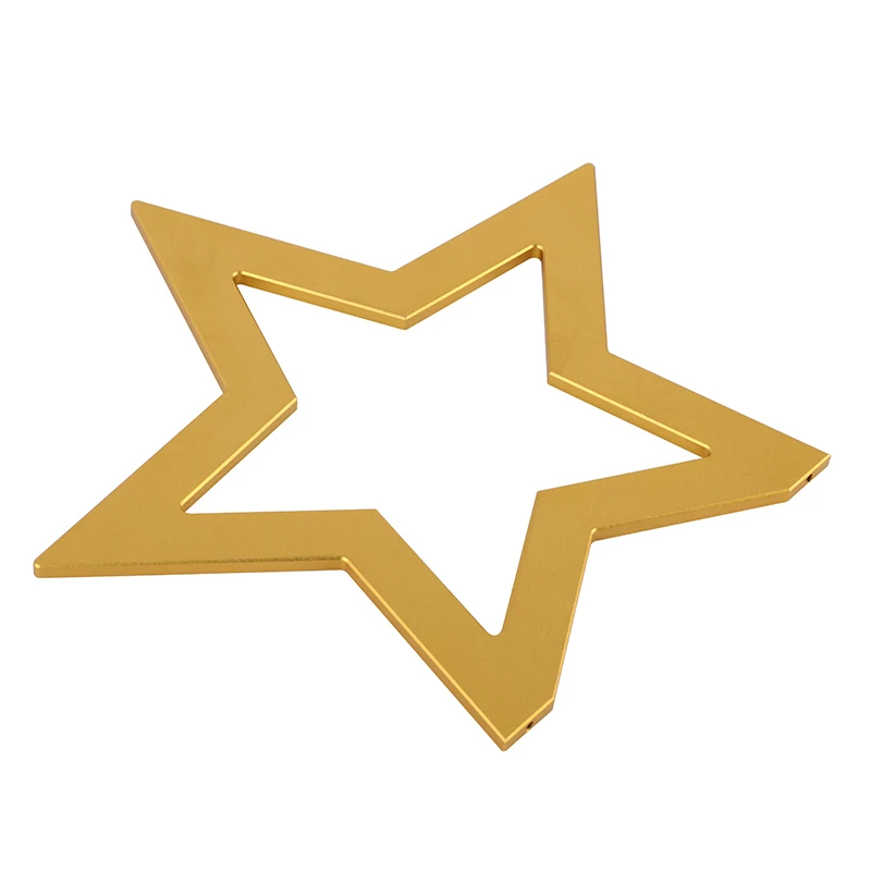 Матовый Алюминиевый пятиконечная звезда ручной работы база Wall Art Украшение подставка держатель