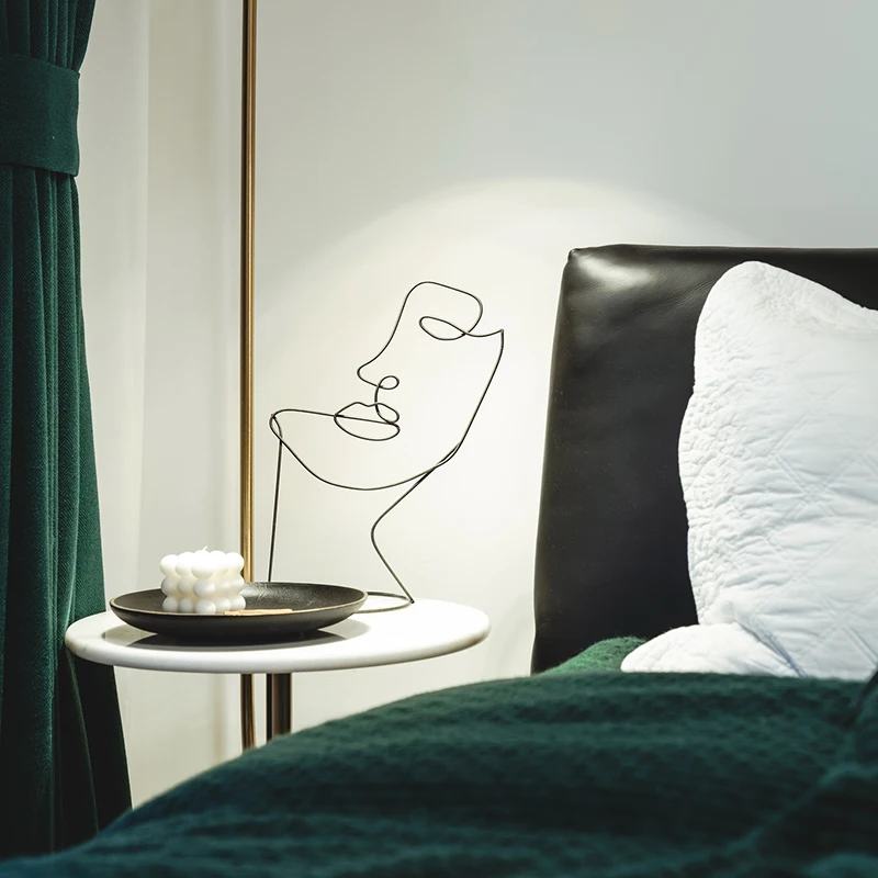 Wholesale Factory Supply Craft Items Product Metal Women Face Model Gift And Art Craft