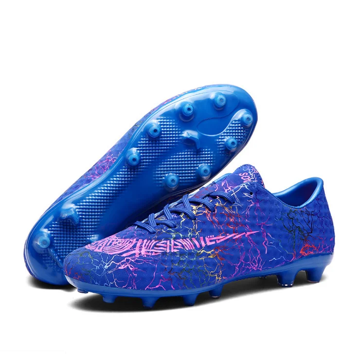 Hot Sale Mesh Upper Breathable Firm Ground Sports Shoes Hard Ground Soccer Shoes Artificial Ground Soccer Shoes