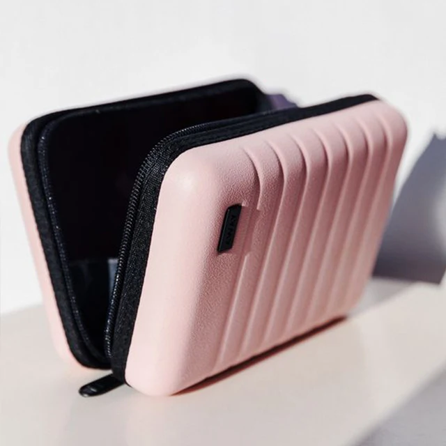 New Fashion Mini Suitcase Shape Crossbody Bag Portable Luggage pink Makeup Storage Case Cosmetic Bags